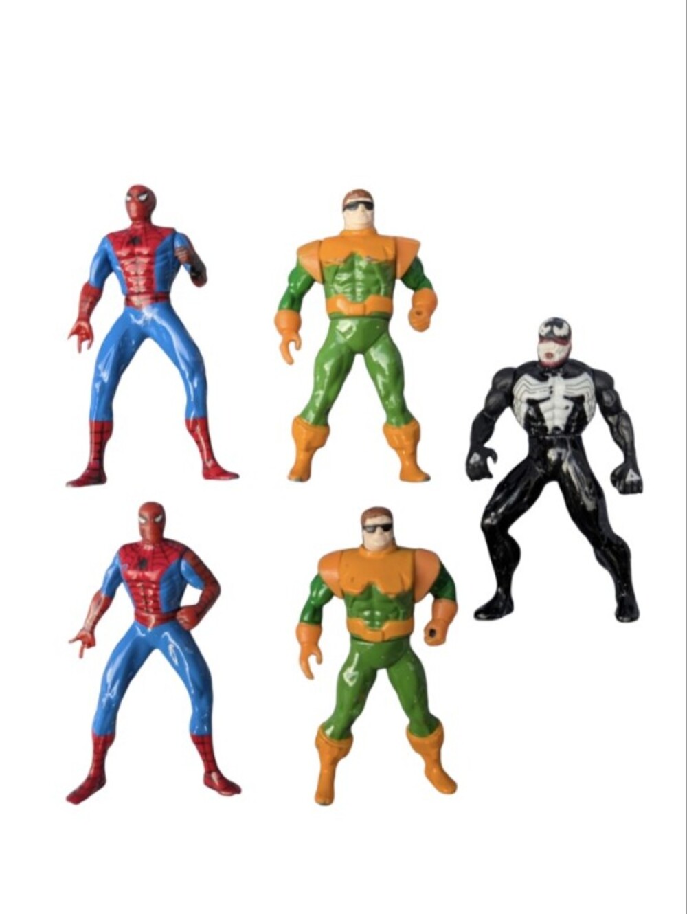 2 For $20 🩷 1994 Vintage Spiderman & Villains Diecast Mini Action Figures